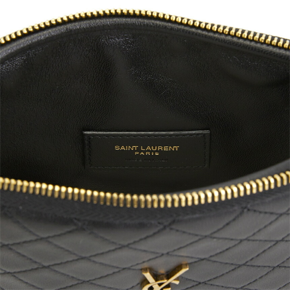 Saint Laurent Gaby zipped pouch black quilted lambskin leather - Picture 8 of 9